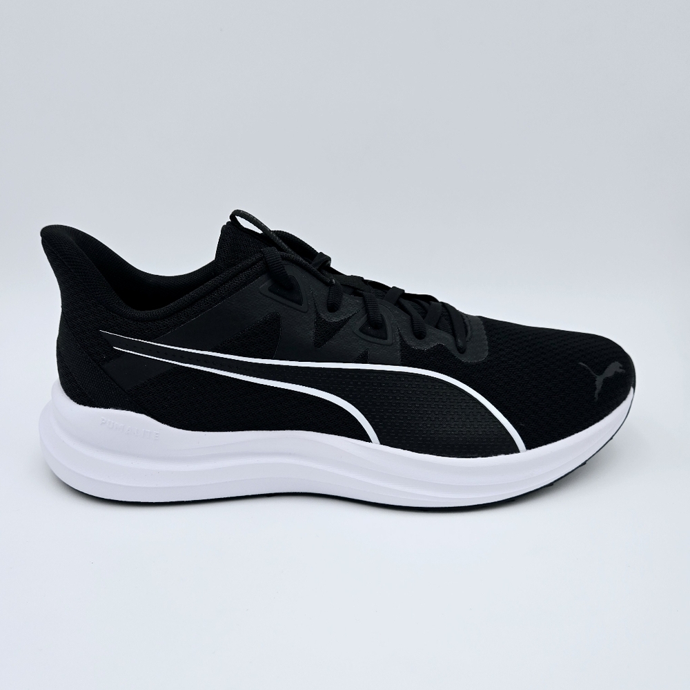 Puma REFLECT LITE Black/White Men's Shoes 378768 01    #E1
